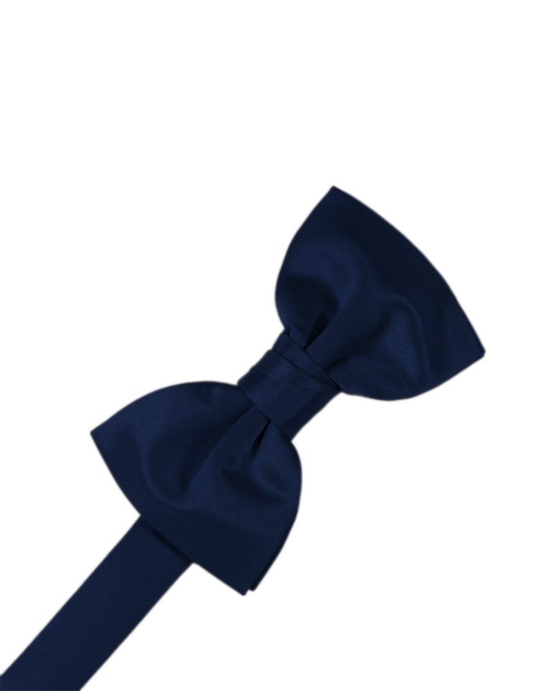 Marine Solid Satin Bowtie