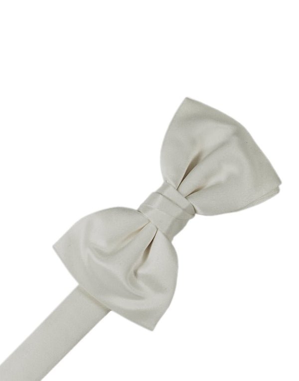Platinum Solid Satin Bowtie