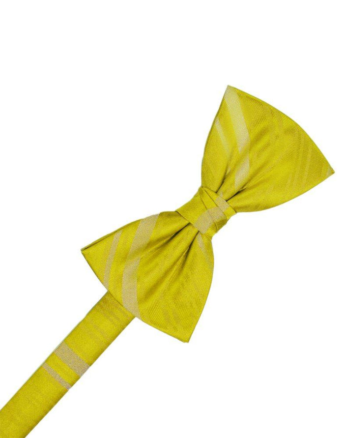 Willow Striped Satin Bowtie - Tuxedo Club