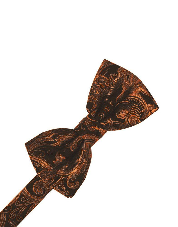 Cognac Tapestry Bowtie - Tuxedo Club