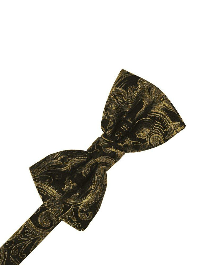 New Gold Tapestry Bowtie - Tuxedo Club
