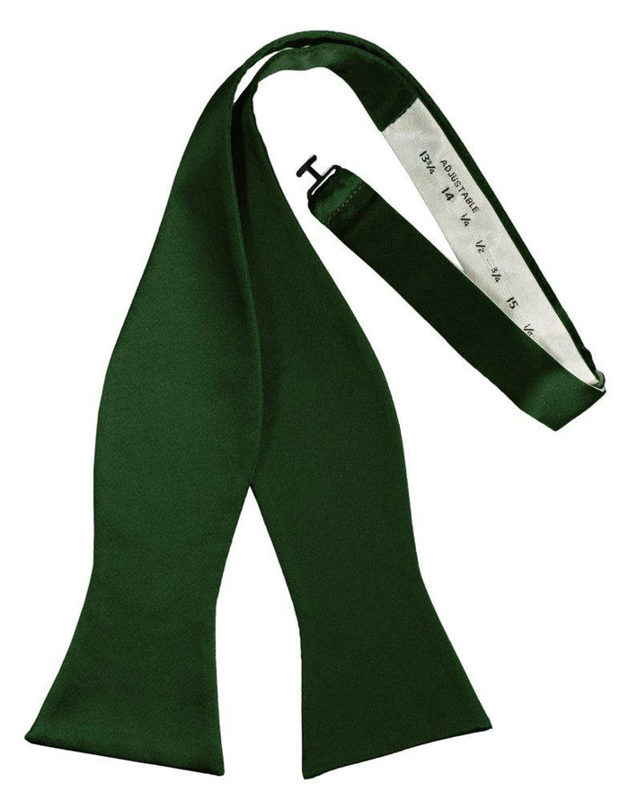 Hunter Self-Tie Solid Satin Bowtie - Tuxedo Club