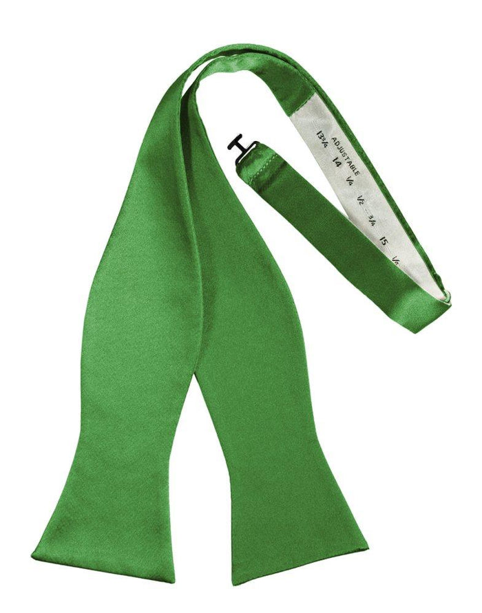 Kelly Self-Tie Solid Satin Bowtie - Tuxedo Club