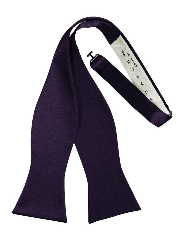 Lapis Self-Tie Solid Satin Bowtie - Tuxedo Club