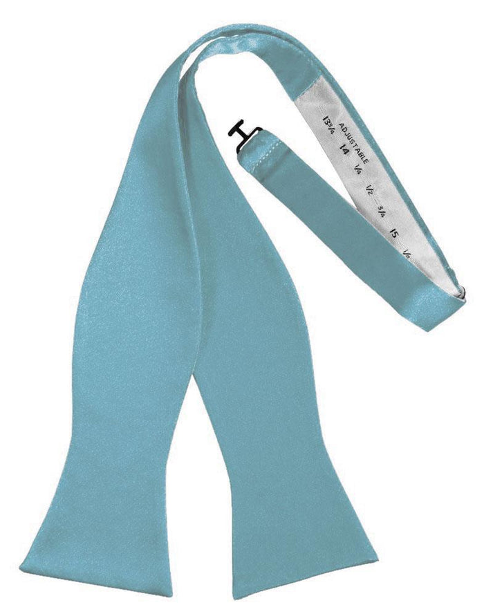 Mist Self-Tie Solid Satin Bowtie - Tuxedo Club
