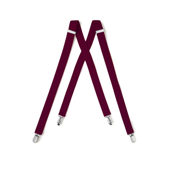 Burgundy Suspenders