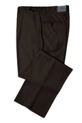 Chocolate Pleated Tuxedo Pants