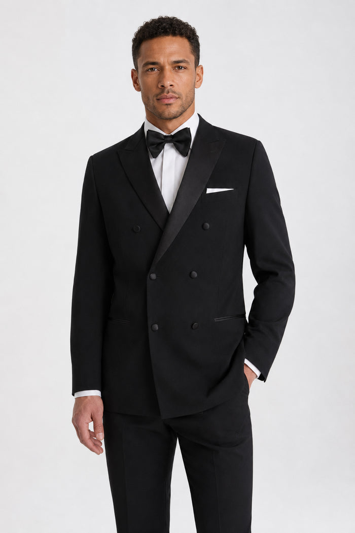 Black Double-Breasted Jacket