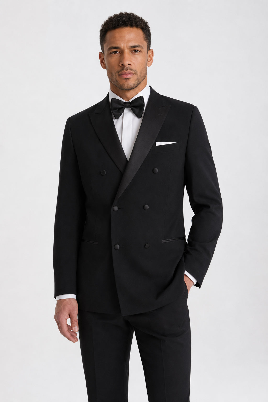 Black Double-Breasted Jacket