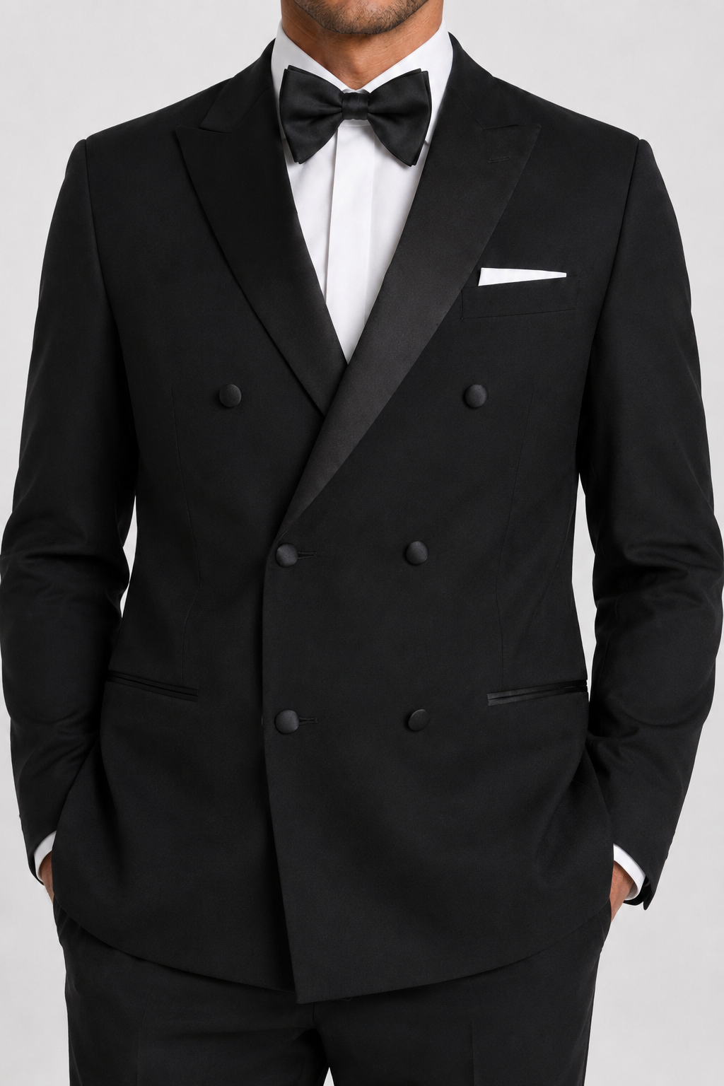 Black Double-Breasted Tuxedo