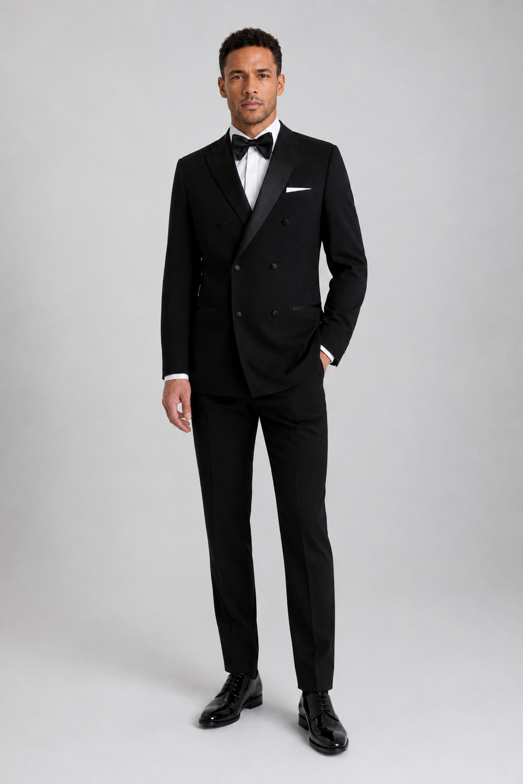 Black Double-Breasted Tuxedo