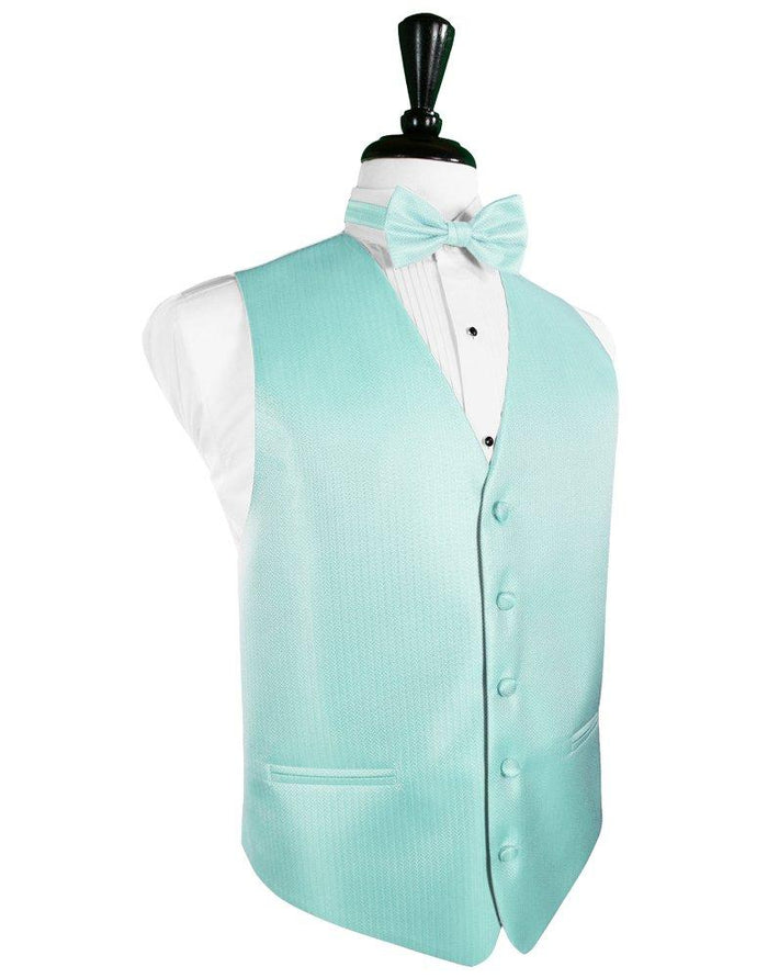 Pool Herringbone Tuxedo Vest - Tuxedo Club