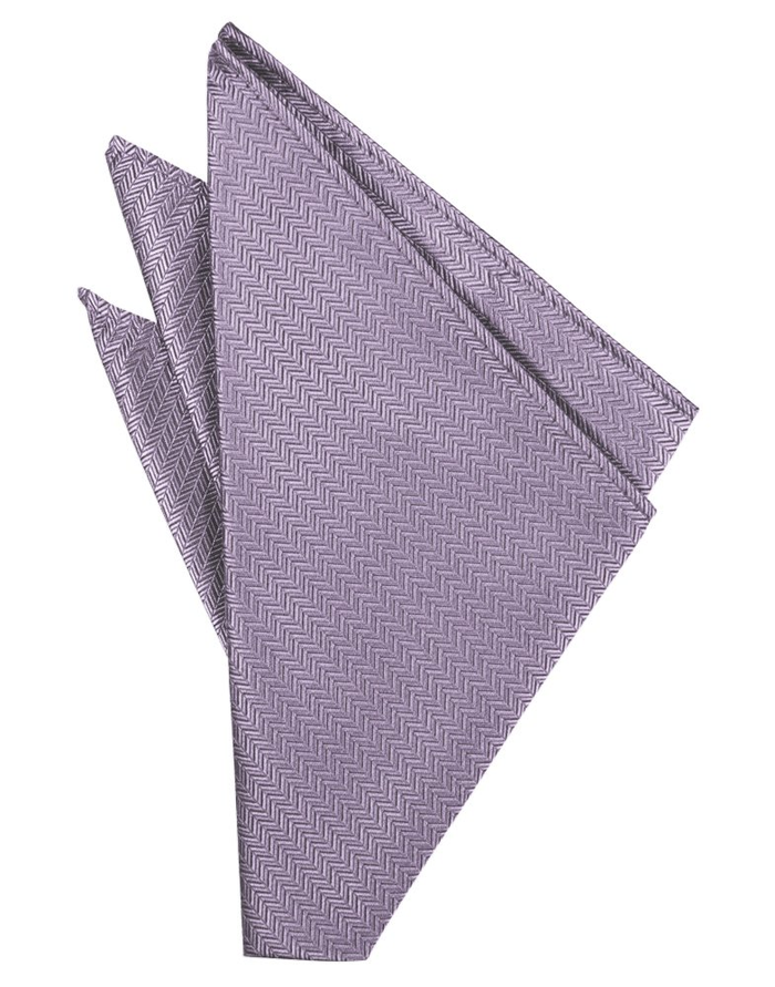 Heather Herringbone Pocket Square - Tuxedo Club