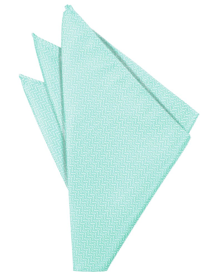 Pool Herringbone Pocket Square - Tuxedo Club