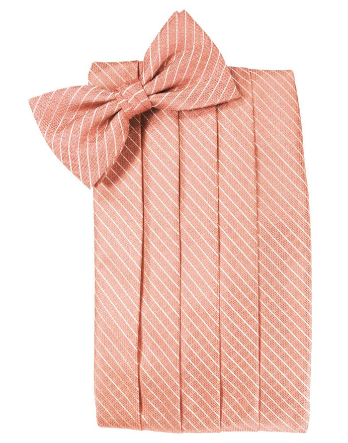 Coral Palermo Cummerbund - Tuxedo Club