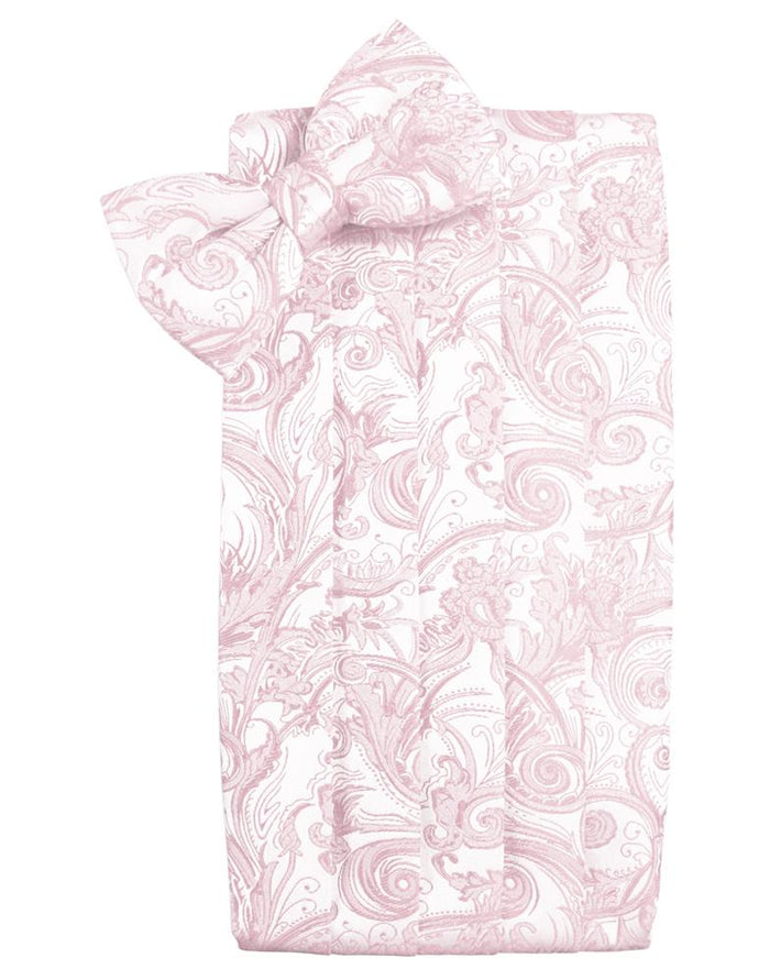 Blush Tapestry Cummerbund - Tuxedo Club