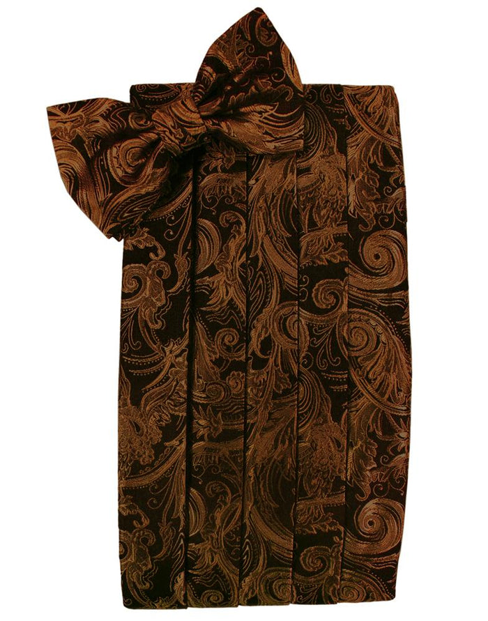 Cognac Tapestry Cummerbund - Tuxedo Club