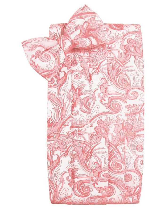 Coral Tapestry Cummerbund - Tuxedo Club