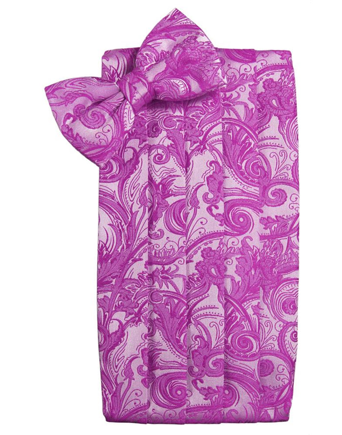 Fuchsia Tapestry Cummerbund - Tuxedo Club