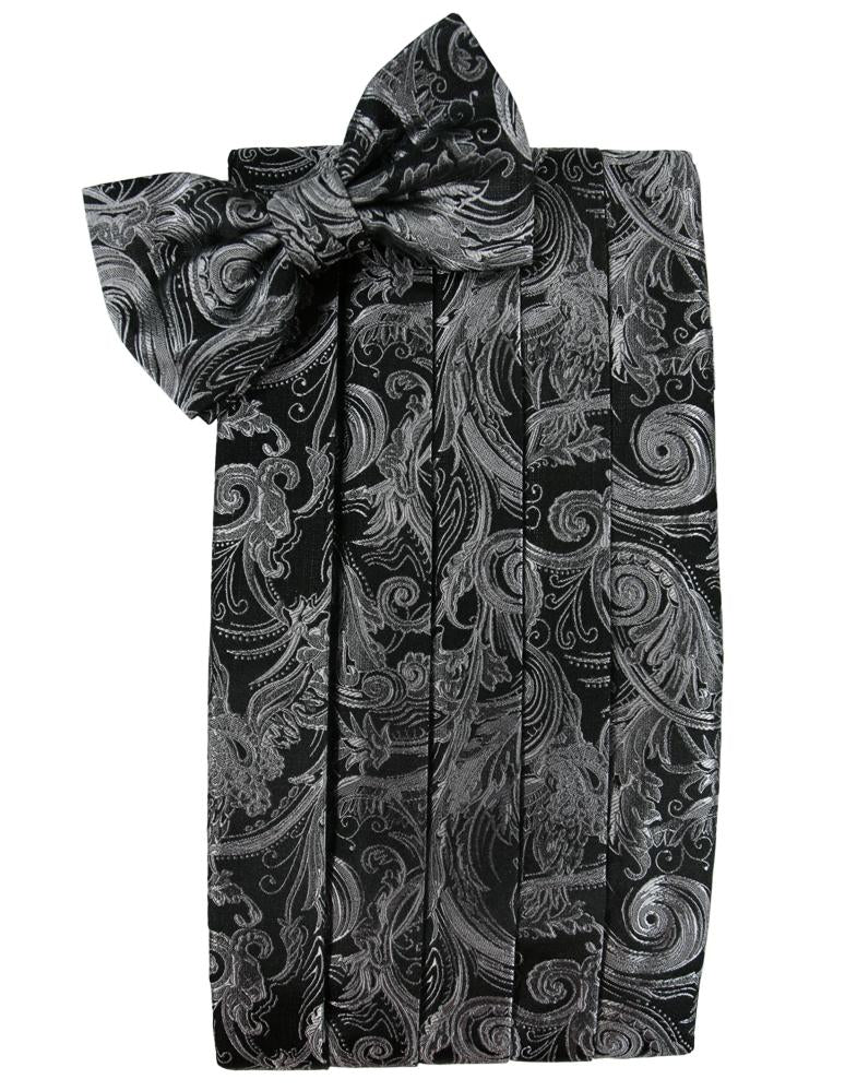 Silver Tapestry Cummerbund