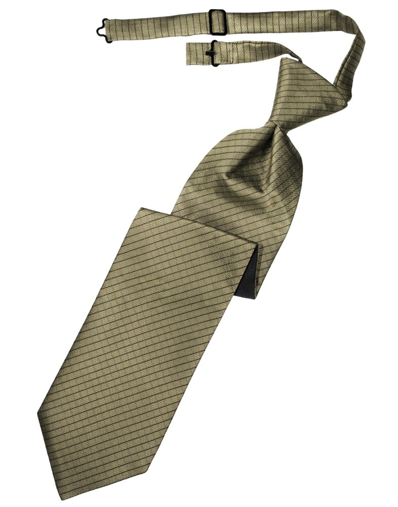 Champagne Palermo Pre-Tied Long Tie