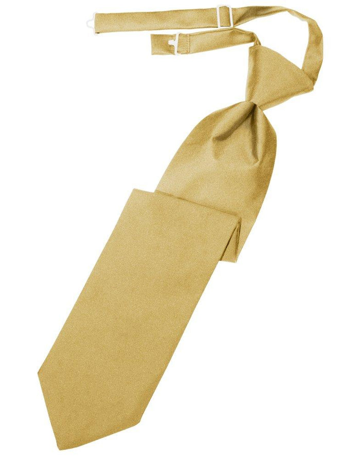 Harvest Maize Solid Satin Long Tie - Tuxedo Club