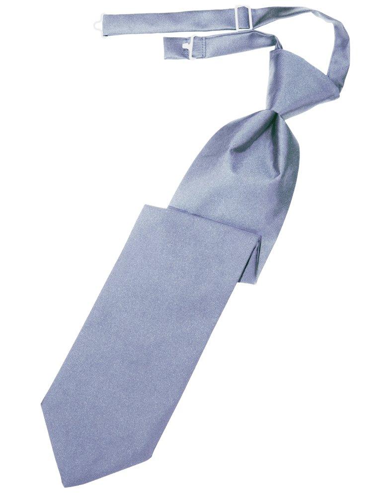Periwinkle Solid Satin Long Tie