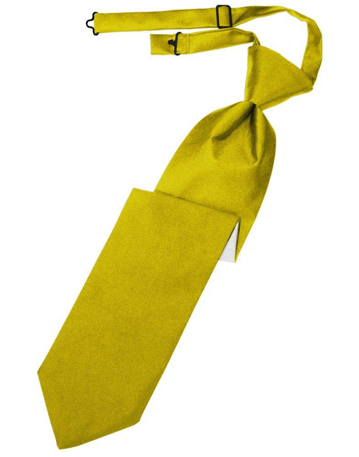 Willow Solid Satin Long Tie - Tuxedo Club