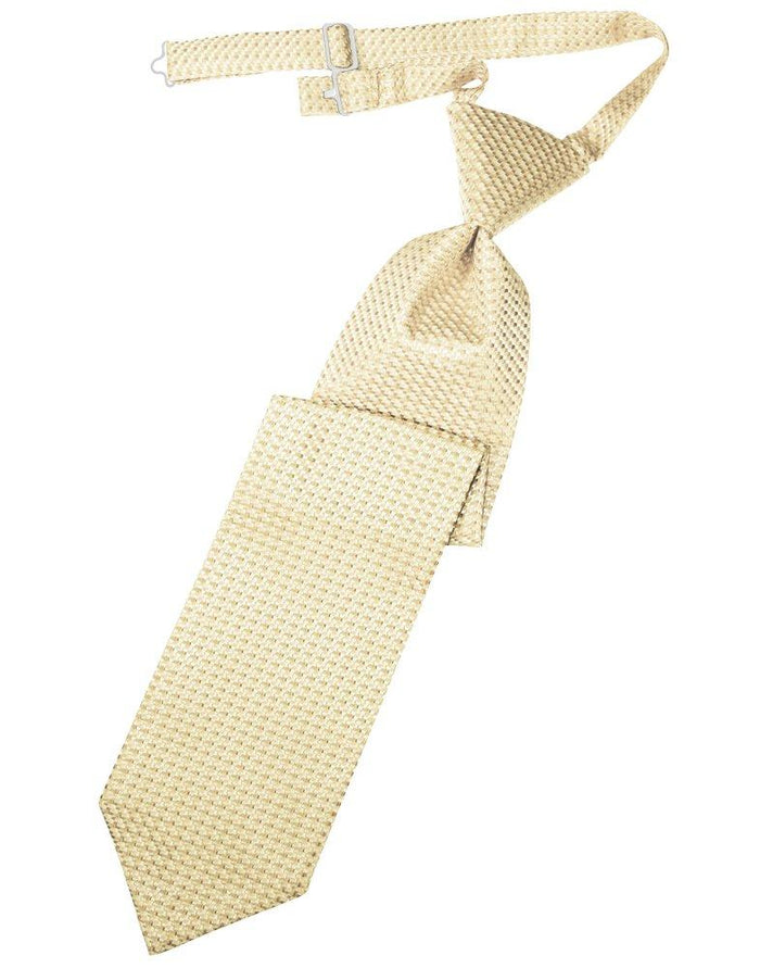 Light Champagne Venetian Long Tie - Tuxedo Club