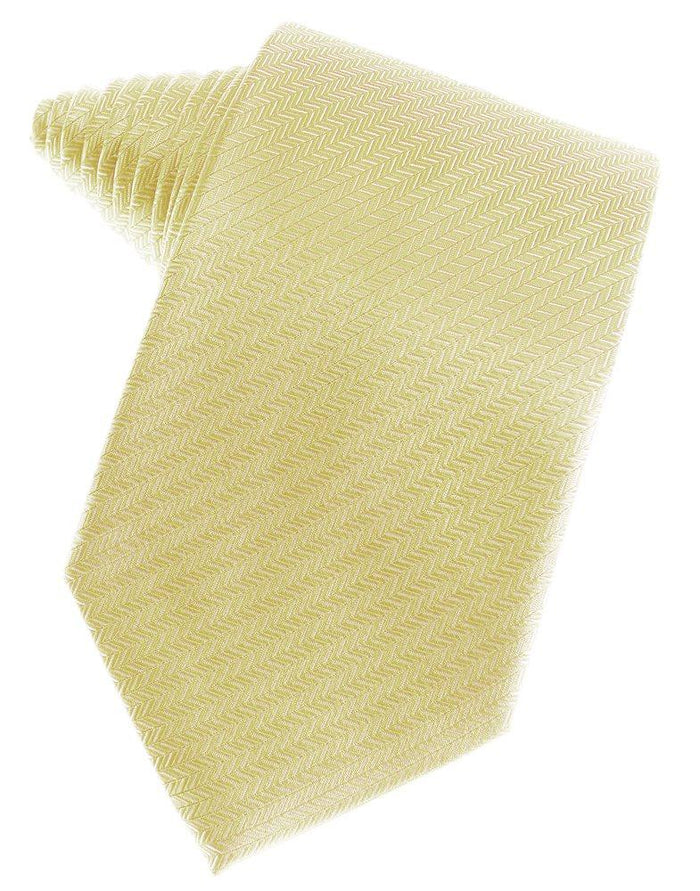Banana Herringbone Suit Tie - Tuxedo Club