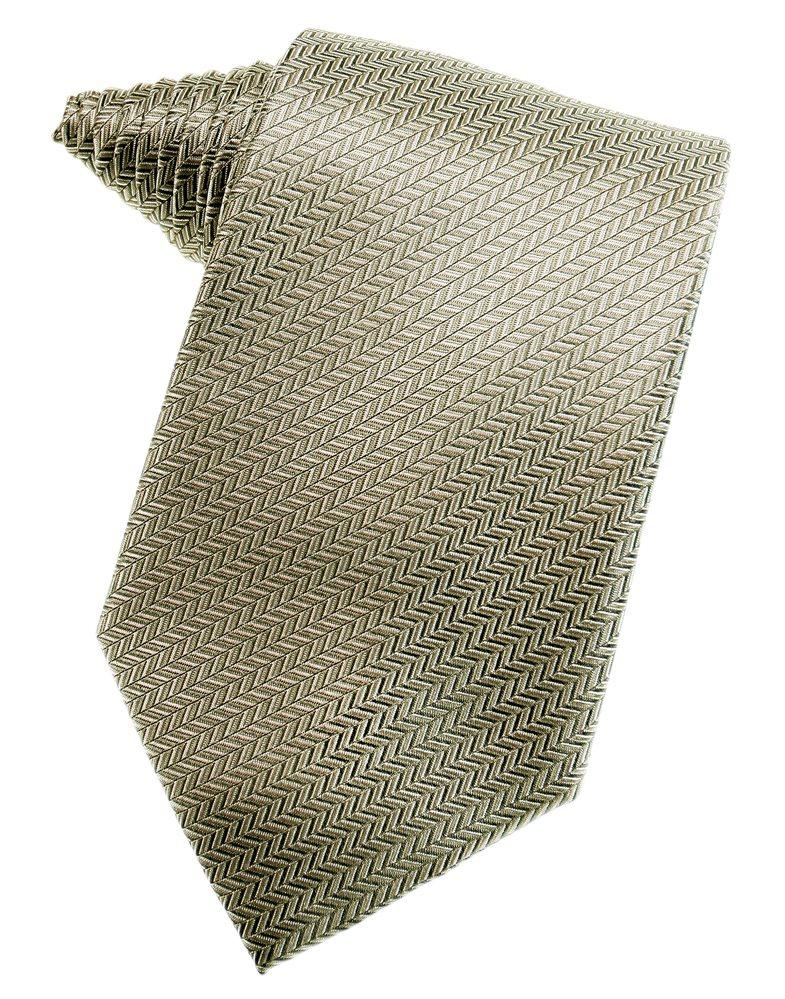 Champagne Herringbone Suit Tie
