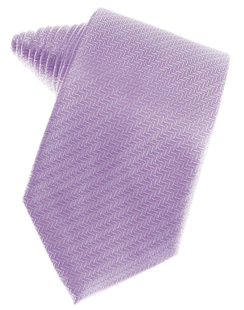 Pastel Lavender Herringbone Suit Tie