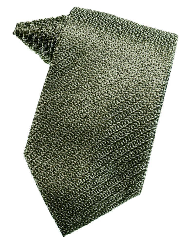 Sage Herringbone Suit Tie