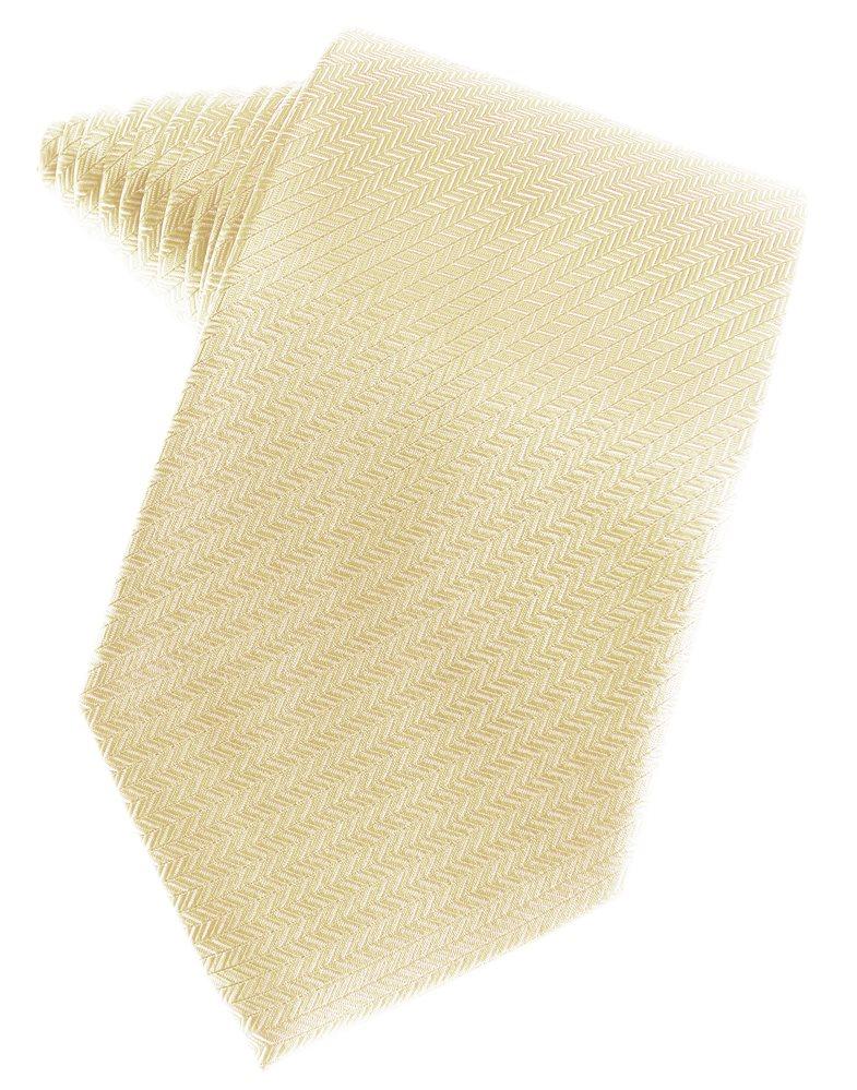 Sand Herringbone Suit Tie