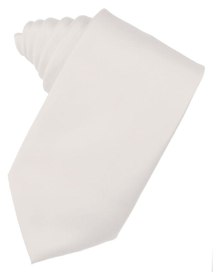 Angel Pink Solid Satin Suit Tie - Tuxedo Club