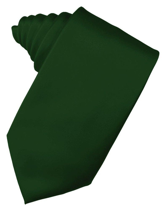 Hunter Solid Satin Suit Tie - Tuxedo Club