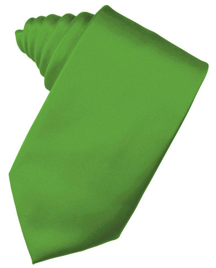 Kelly Solid Satin Suit Tie - Tuxedo Club