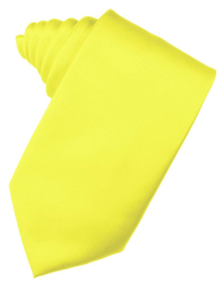 Lemon Solid Satin Suit Tie