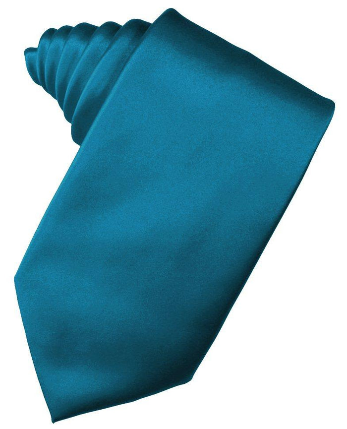 Oasis Solid Satin Suit Tie - Tuxedo Club