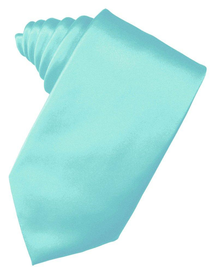 Pool Solid Satin Suit Tie - Tuxedo Club