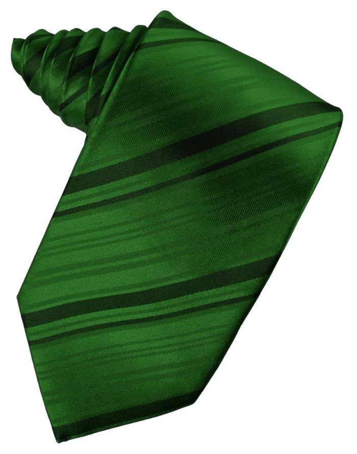 Hunter Striped Satin Suit Tie - Tuxedo Club