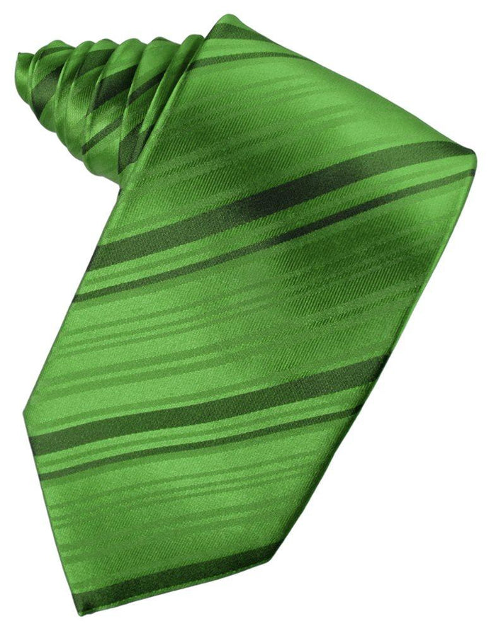 Kelly Striped Satin Suit Tie - Tuxedo Club