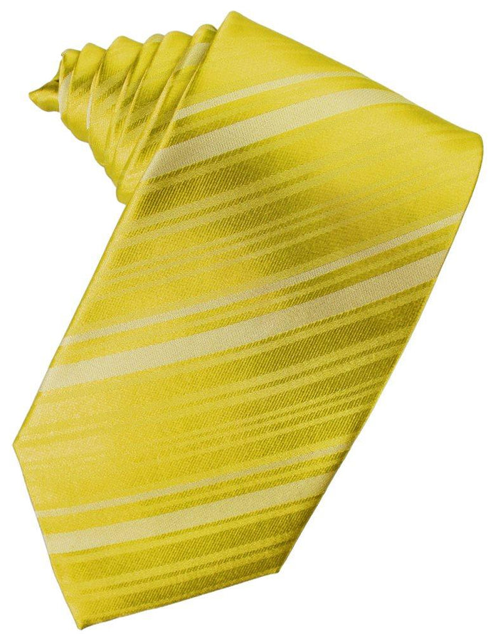 Willow Striped Satin Suit Tie - Tuxedo Club