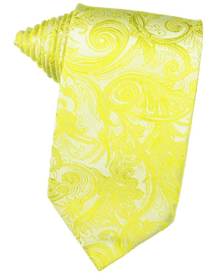 Lemon Tapestry Suit Tie - Tuxedo Club