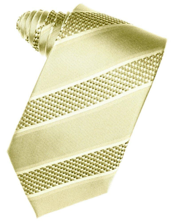 Buttercup Venetian Stripe Suit Tie - Tuxedo Club