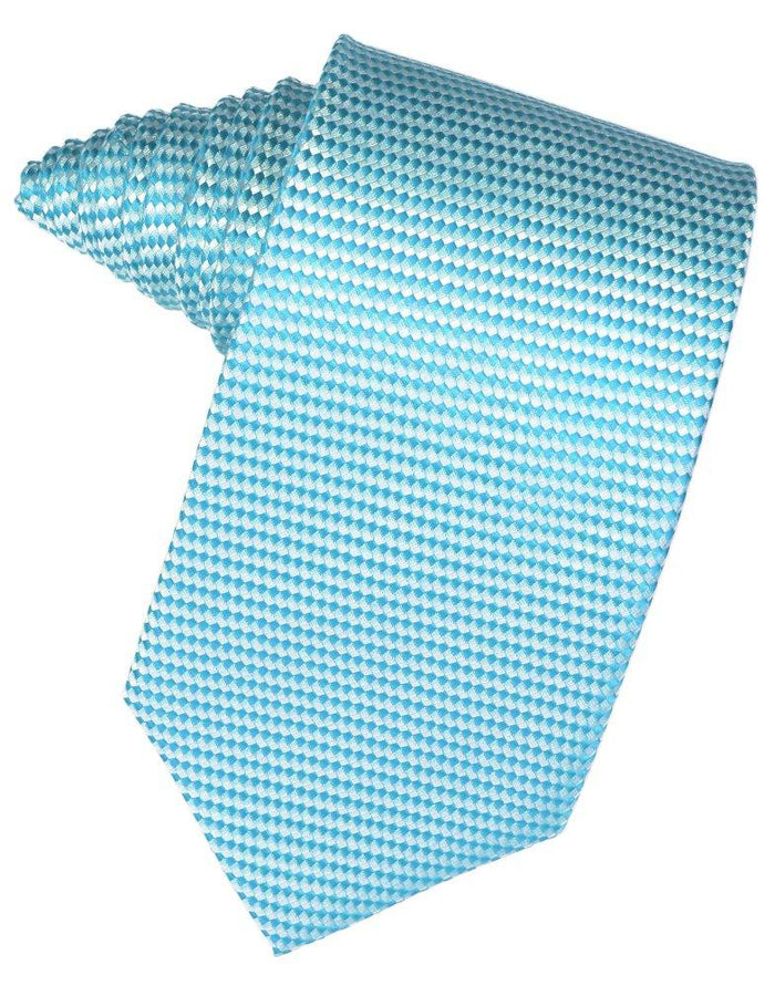 Turquoise Venetian Suit Tie - Tuxedo Club