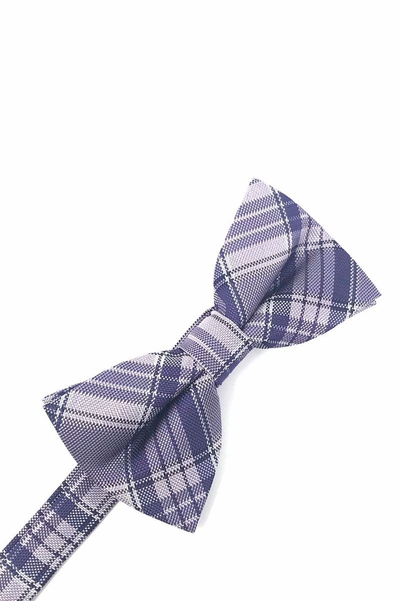 Plaid Bow Tie in Purple by Cardi