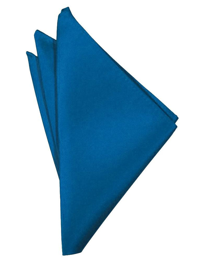 Pacific Solid Satin Pocket Square - Tuxedo Club