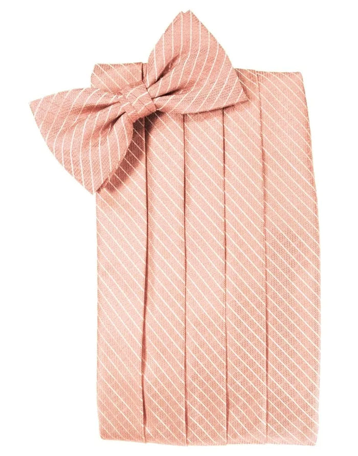 Peach Palermo Cummerbund