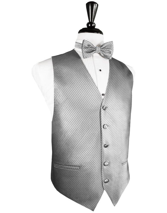 Silver Palermo Tuxedo Vest - Tuxedo Club